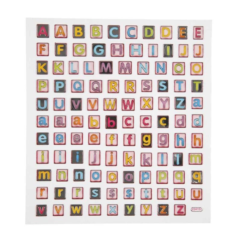  Stickers Alfabet i kub