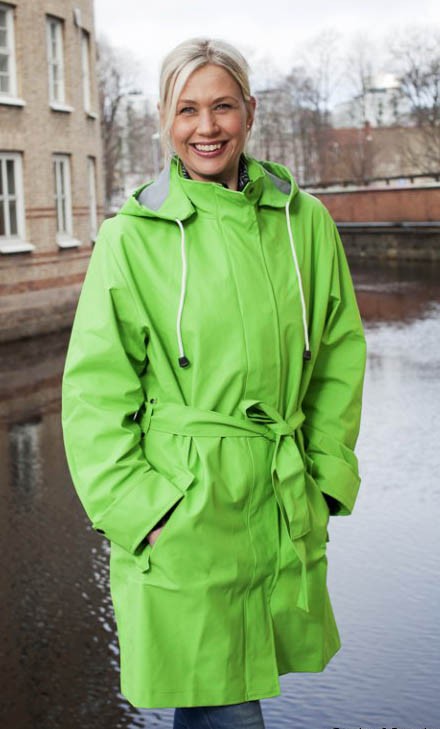 Garda of Sweden AB Regnkappa CityCoat Limegrön - Garda of Sweden