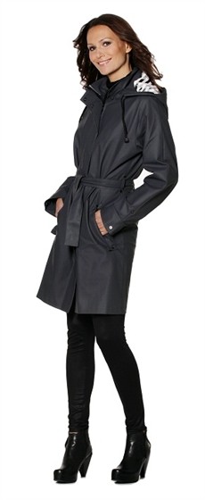 Garda of Sweden AB Regnkappa CityCoat Svart (zebramönstrat foder) - Garda of Sweden