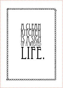 Kökshandduk, A clean kitchen is a sign of.. - La Shelf