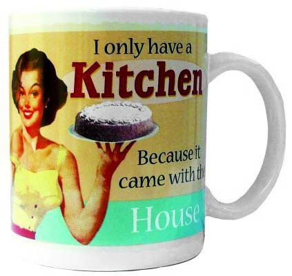 Retro mugg, I only have a kitchen because it came with the house