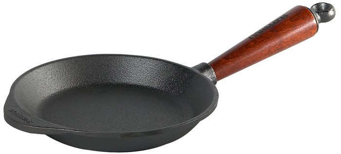 Skeppshult Stekpanna i gjutjärn 18 cm med trähandtag