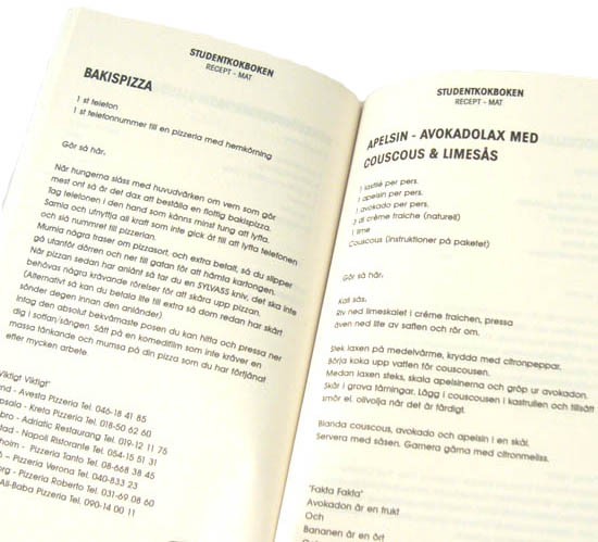 Studentkokboken med lättlagade och billiga recept