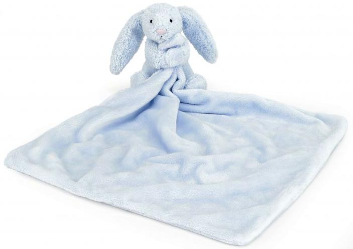 Jellycat Bashful Kanin Snuttefilt, blå - Jellycat