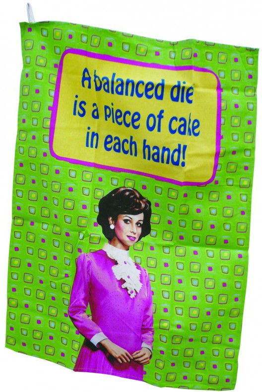 Retro Kökshandduk, A balanced diet...