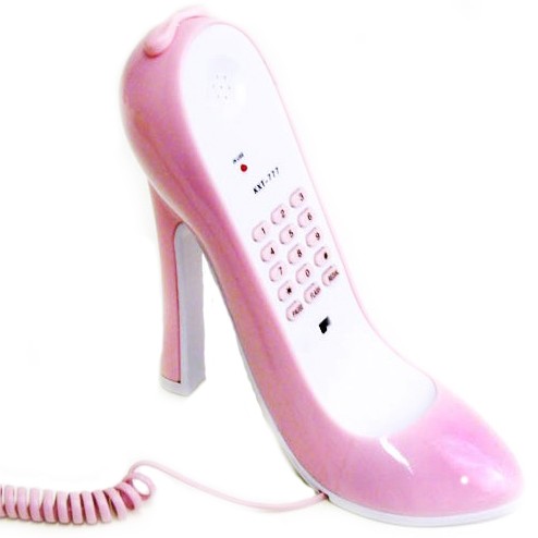 Telefon, rosa klacksko