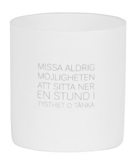 Ljuslykta "Missa aldrig möjligheten..." - Ernst Kirchsteiger • Pryloteket