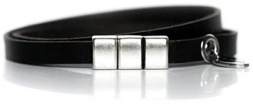 Fxxk Cancer Armband dubbelt, svart - KL Sweden/Barncancerfonden(210mm)