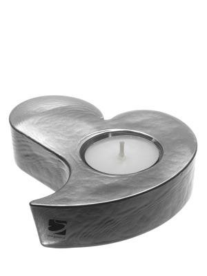 Ljuslykta Heart, Silver - SEA Glasbruk