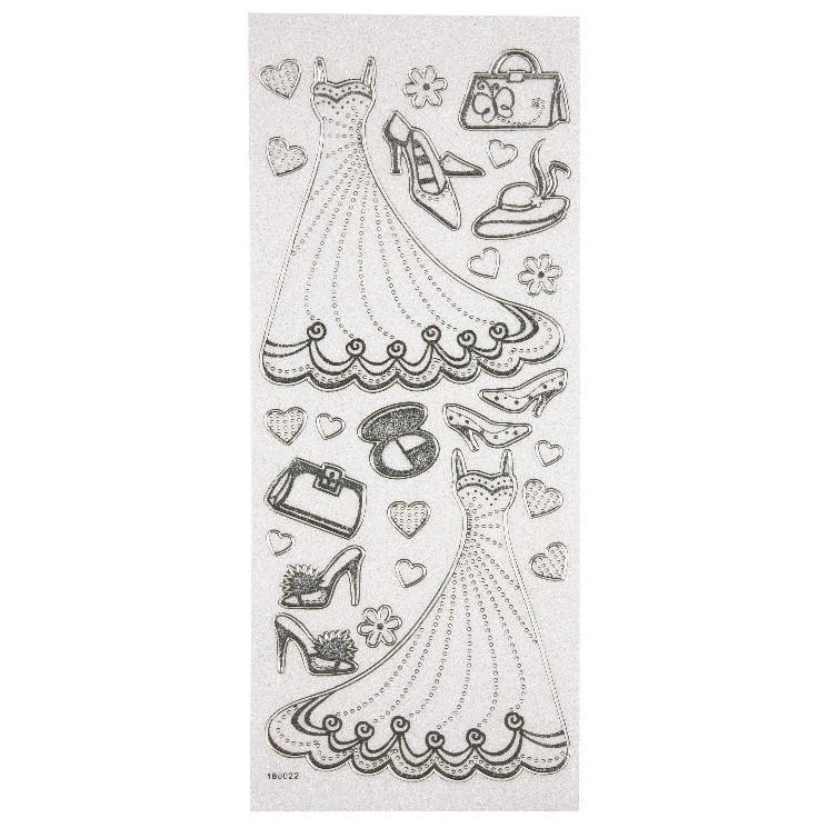  Glitterstickers Tjej