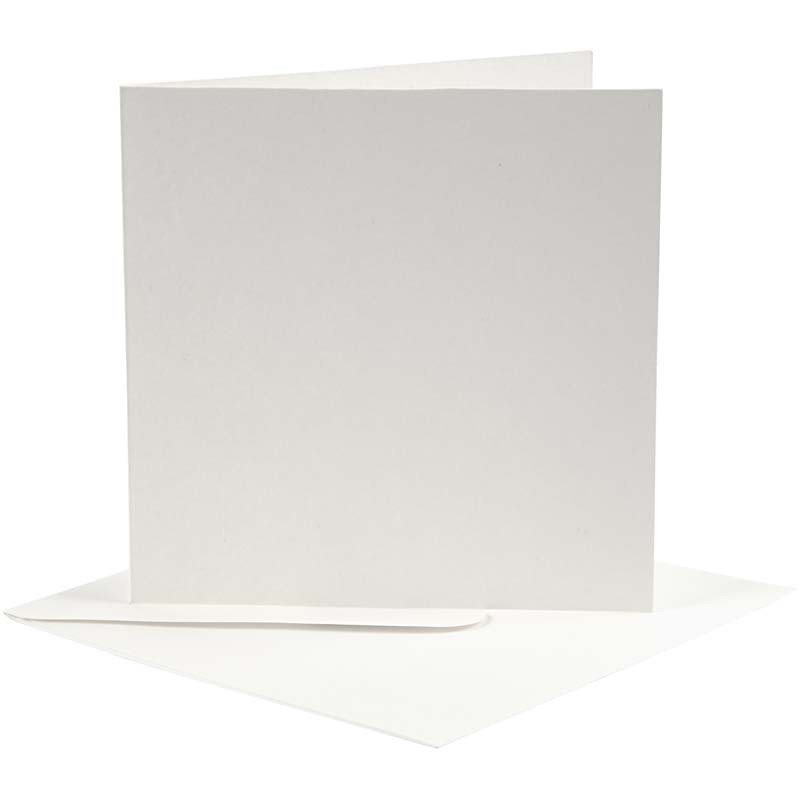  Kort/Kuvert Off White Set, 10st