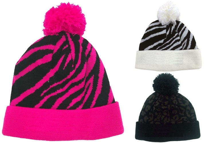 Mssa beanie pom pom, Svart brun, Presenteriet.se