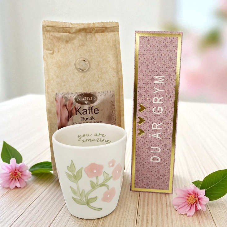 Presentset Du är grym (mugg, kaffe & chokladpraliner)