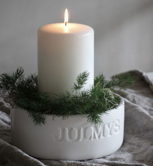 Julmys Kruka/Skål från Majas lyktor säljs till förmån för Barncancerfonden