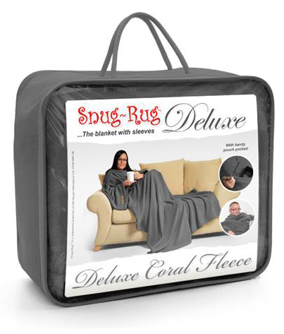 Snug Rug Deluxe är en mysig och praktisk filt med ärmar
