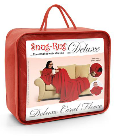 Snug Rug Deluxe är en mysig och praktisk filt med ärmar