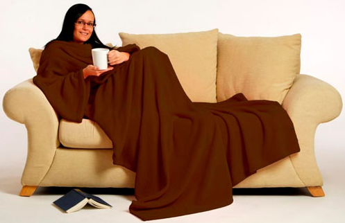 Snug Rug Deluxe (filt med ärmar) Brun