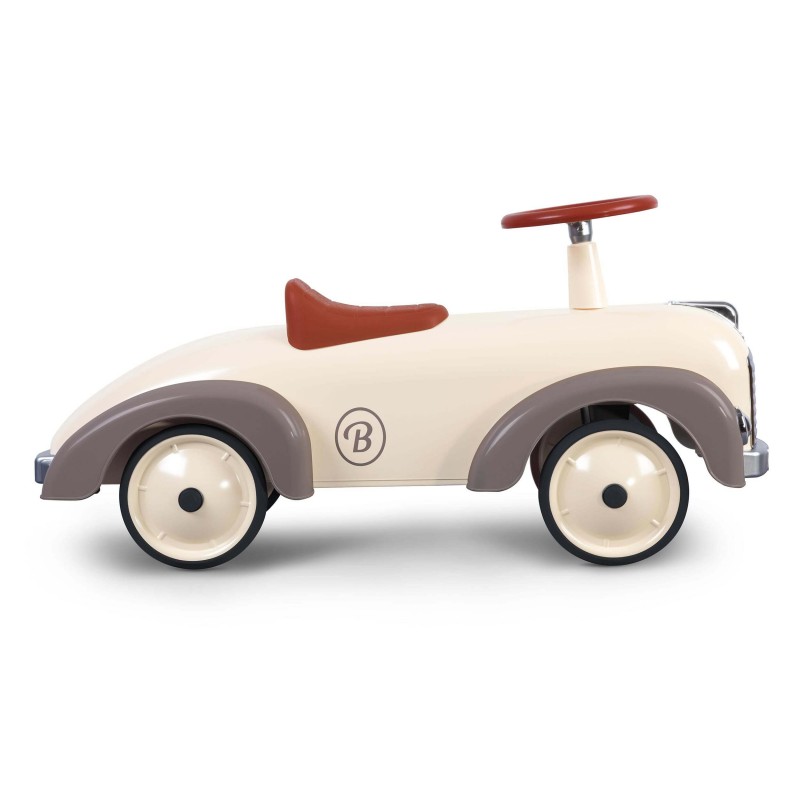 Gåbil i retromodell, beige/grå - Baghera