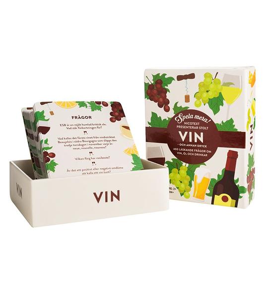 Spel, Spela Mera - VIN är spelet för vindrickaren som älskar vin och drycker och anser sig vara något av hobbyexperter på området