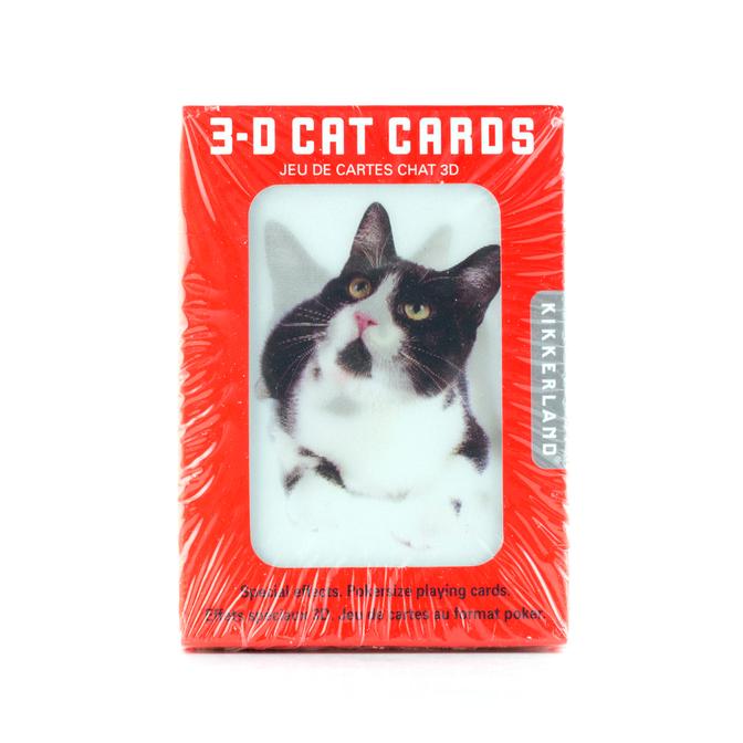 3D Spelkort med söta katter