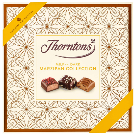 Julchokladask Choklad & Marsipan frn Thorntons
