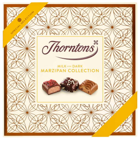 Julchokladask Choklad & Marsipan från Thorntons