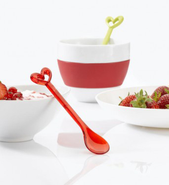 Happy Spoons, Hjärta, från koziol säljs på Presenteriet.se