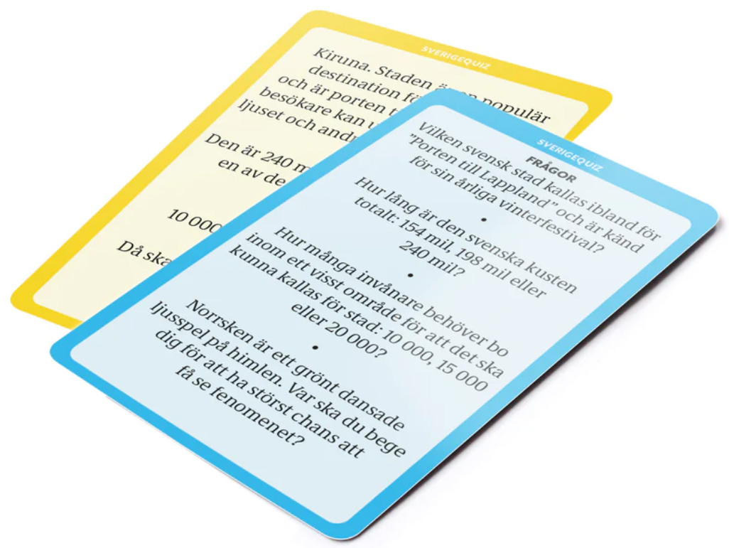 Snabbquiz: Sverigequiz