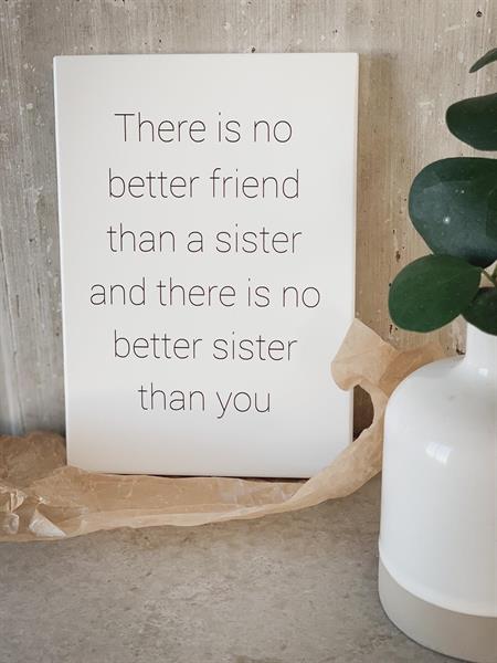 Tavla "Sisters are best friends • Pryloteket