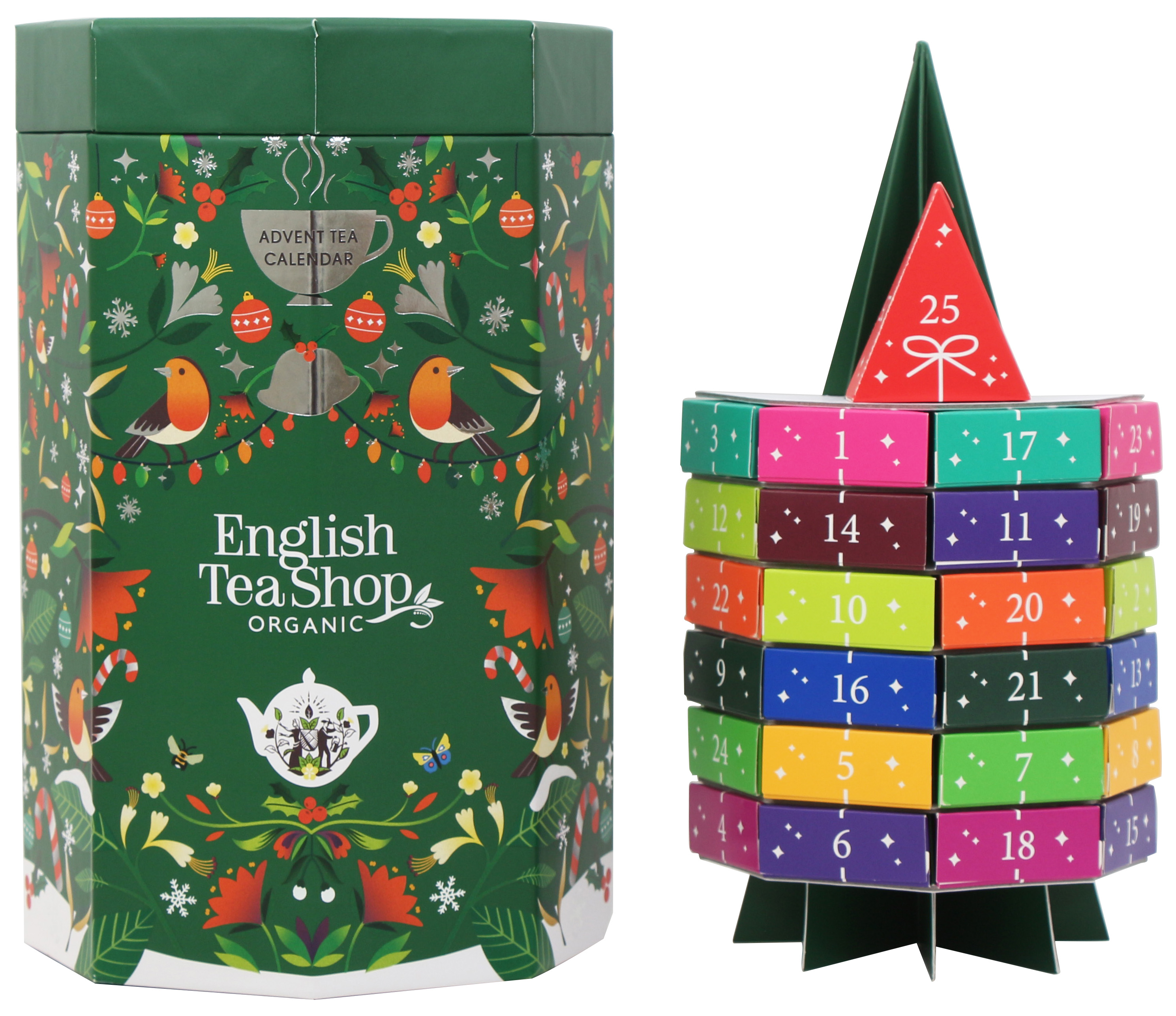 *FÖRBOKAS* Adventskalender Julgran med te - English Tea Shop • Pryloteket