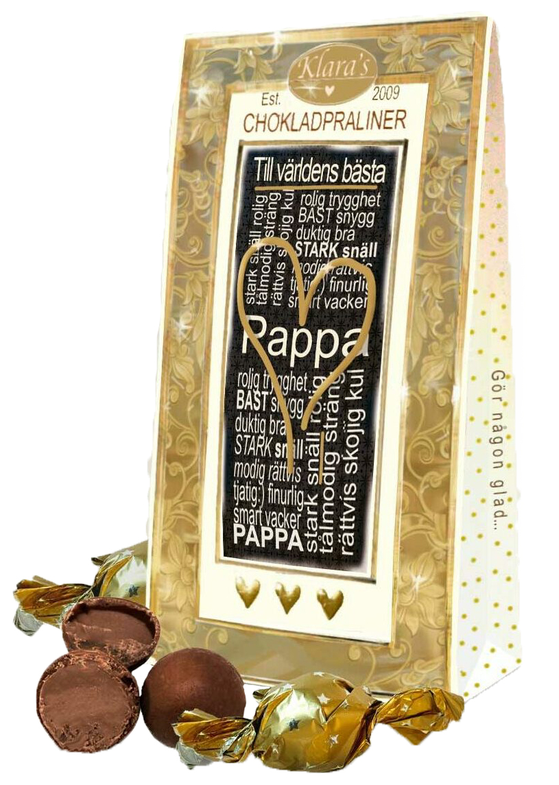 Till Världens Bästa Pappa- Lyxiga chokladpraliner
