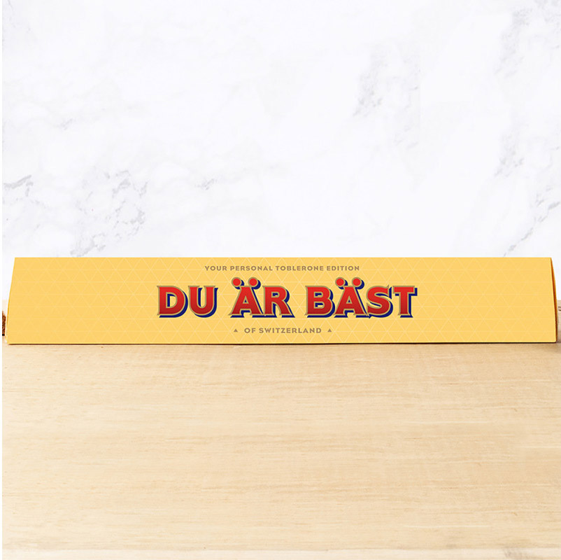 Toblerone "Du är bäst", 100g • Pryloteket