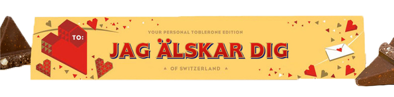 Toblerone "Jag älskar dig", 360g • Pryloteket