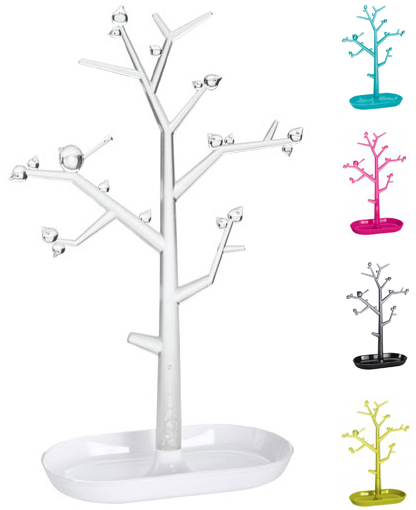 Smyckesträd Pi:p, stor - Koziol (Vit/transparent) • Pryloteket