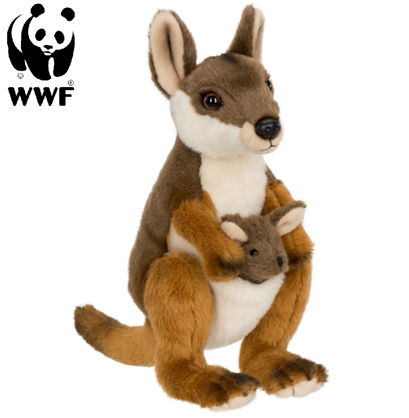 Vallaby med baby - WWF • Pryloteket