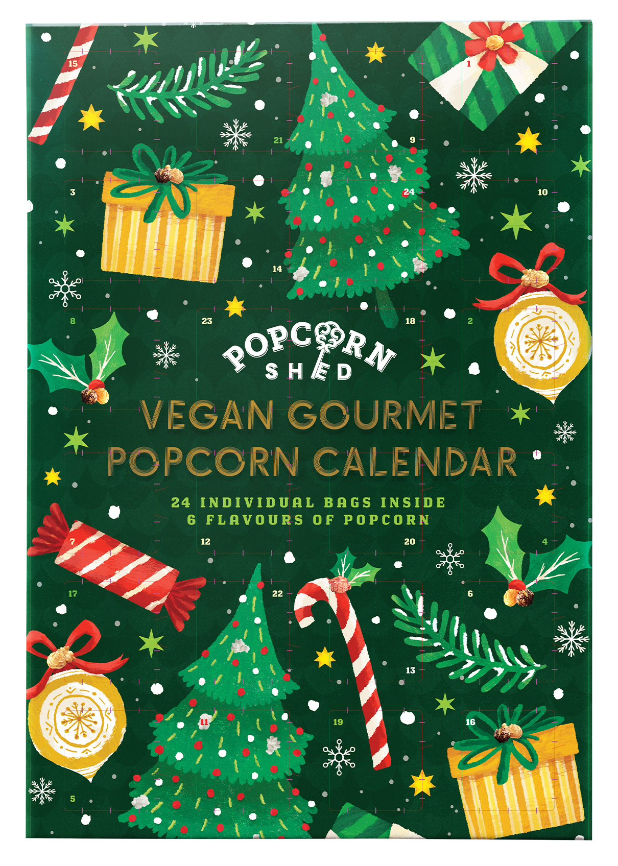 Vegansk Gourmet Popcorn Kalender • Pryloteket