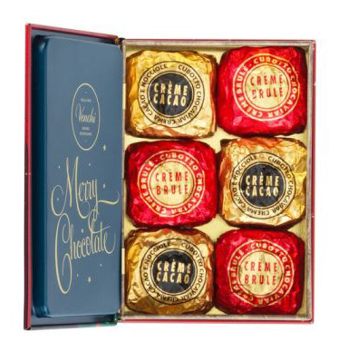 Chokladask Julbok -Praliner från Venchi