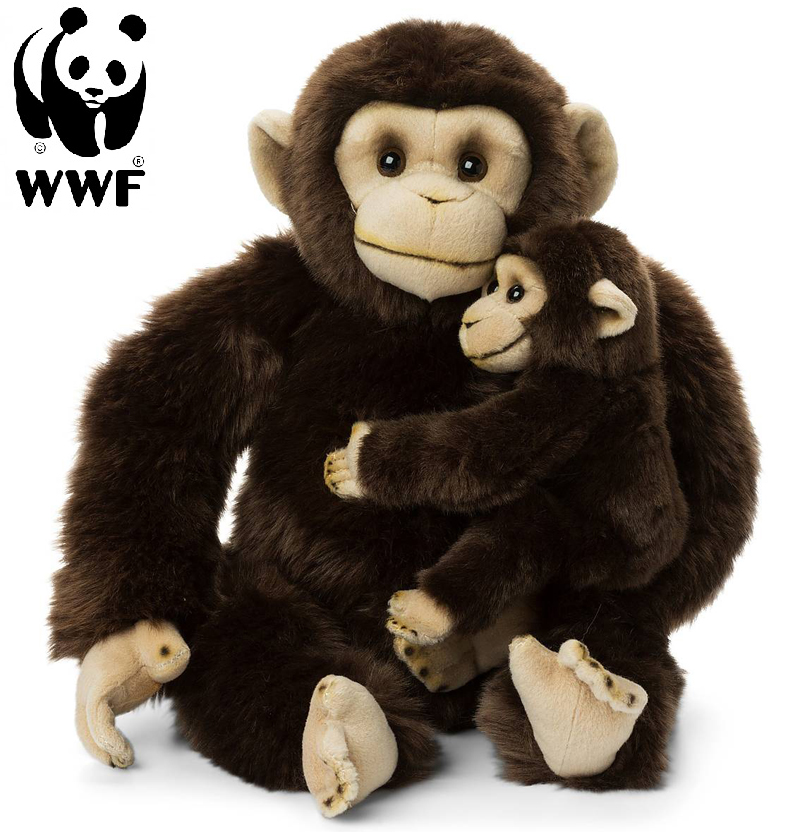 WWF (Vrldsnaturfonden) Schimpans med baby - WWF (Vrldsnaturfonden)